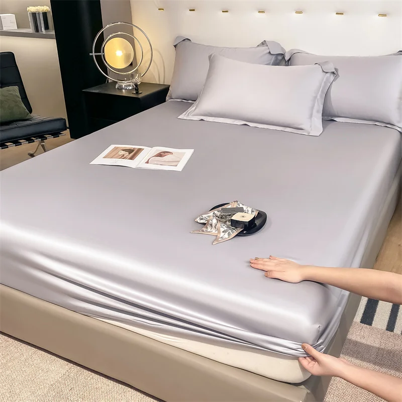 Luxury 100% Bamboo Bedding Set Silky Cooling Bed Sheet Set Twin Queen King Size Fitted Sheet Flat Sheet Pillowcase Hotel Quality