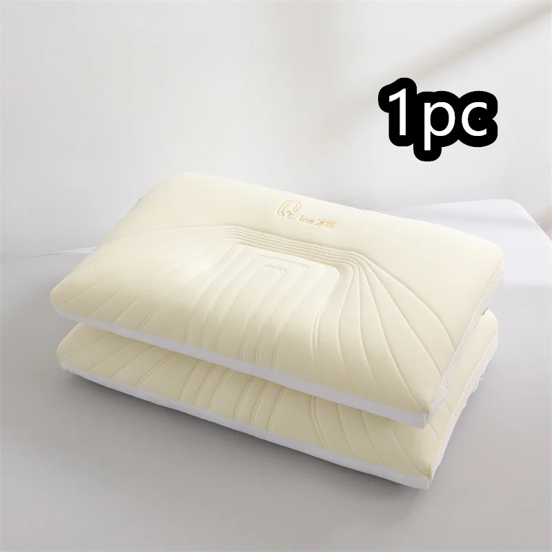 Cooling Pillows Adjustable Orthopedic Pillows Neck Protection Summer Bedding for Side Back Stomach Sleepers Ergonomic Pillow 1PC