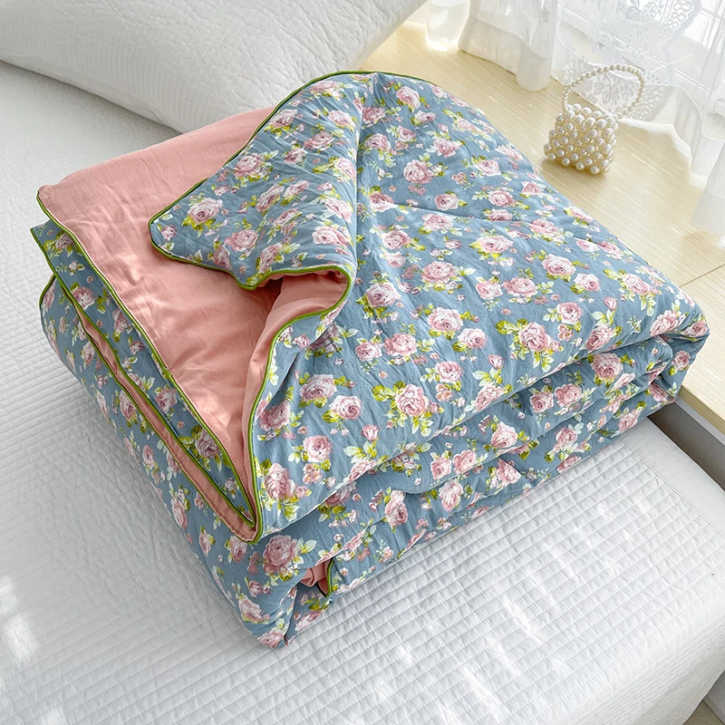 Summer Soy Fiber Thin Quilt Comforter Soft Air Conditioning Quilt/Duvet/Blanket Bed Duvets 150x200 200x230 Machine Washable