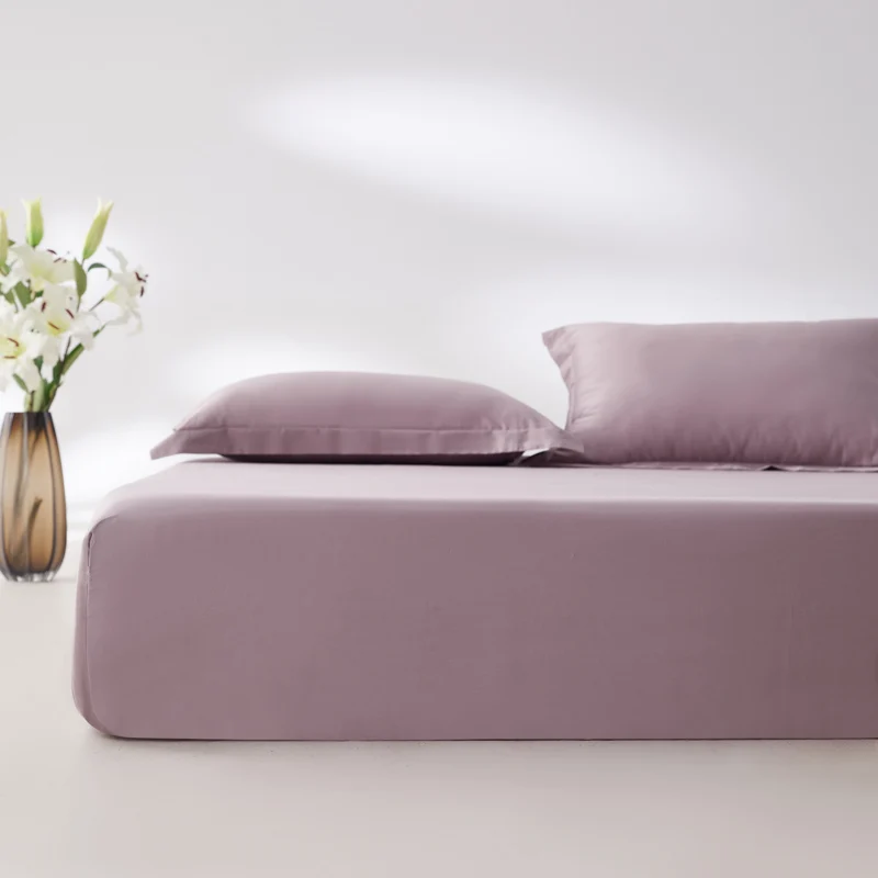 Premium Egyptian Cotton Fitted Sheet with Elastic Bands 800 Thread Count Mattress Covers for Single Double King Queen Bed Cover