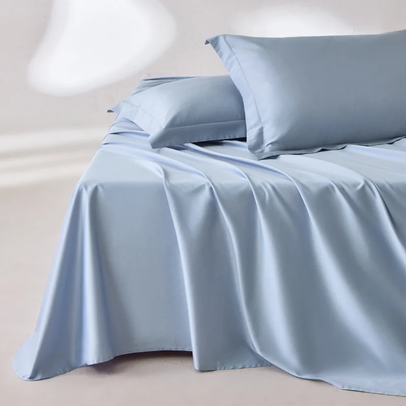 100% Egyptian Cotton Bed Sheet Set 1600 Thread Count Bedding Set Luxury Flat Top Sheet Fitted Bed Sheets Pillowcase Smooth Soft