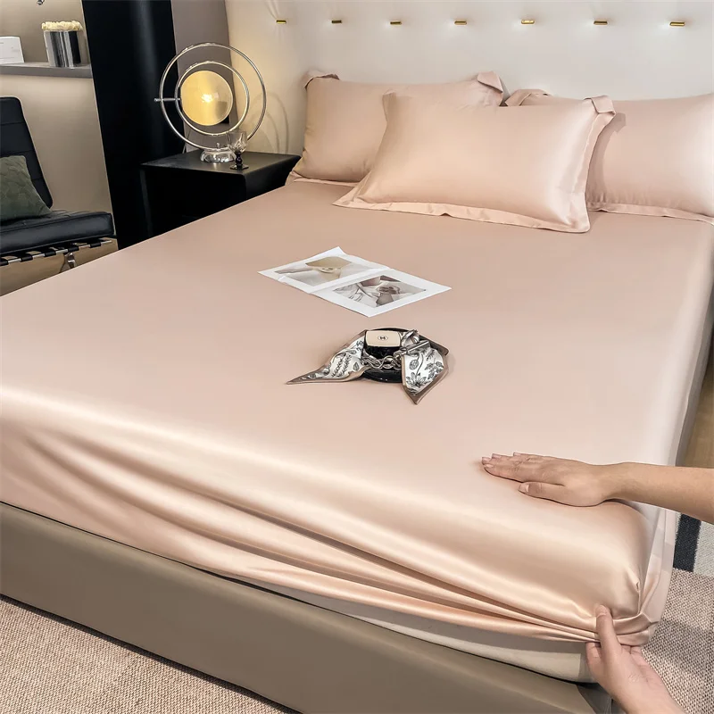 Luxury 100% Bamboo Bedding Set Silky Cooling Bed Sheet Set Twin Queen King Size Fitted Sheet Flat Sheet Pillowcase Hotel Quality