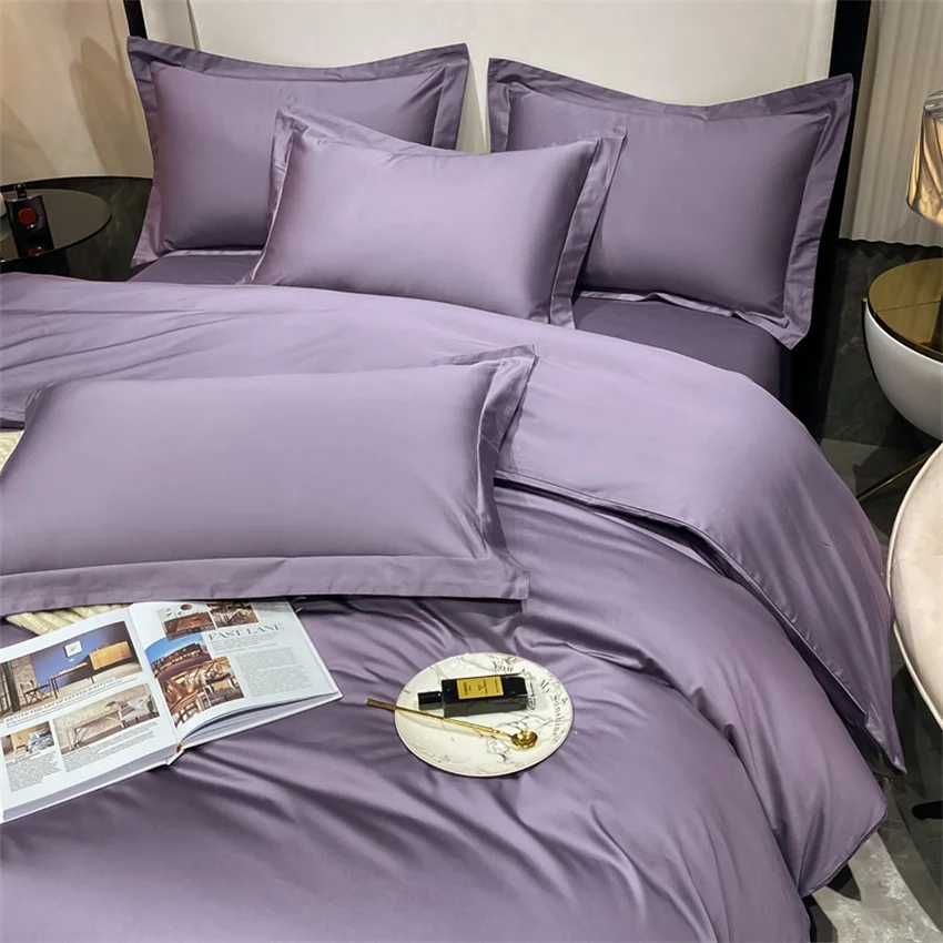 Luxury Bedding Set 100% Egyptian Cotton Duvet Cover Pillowcase Ru Europe Double Queen King Size Bed Linen Soft Bed Sheet Sets