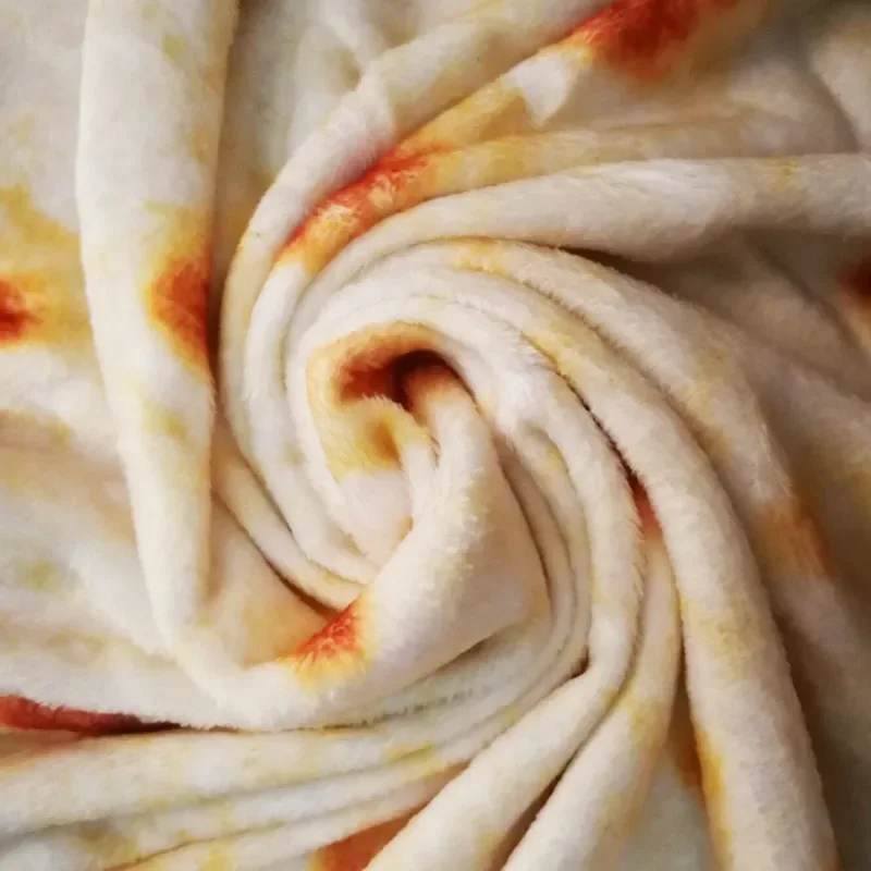 WASART Soft warm flannel tortilla pizza blanket mexican pita lavash fleece sofa plaid winter fluffy plush thick throw blankets
