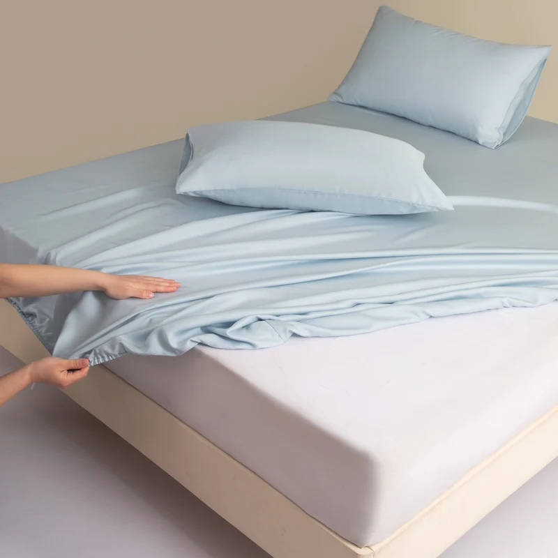 Pure Mulberry Silk Fitted Sheet Single Double King Queen Size Mattress Cover Luxurious High-End 100% Silk Bedding Sheets 160/200