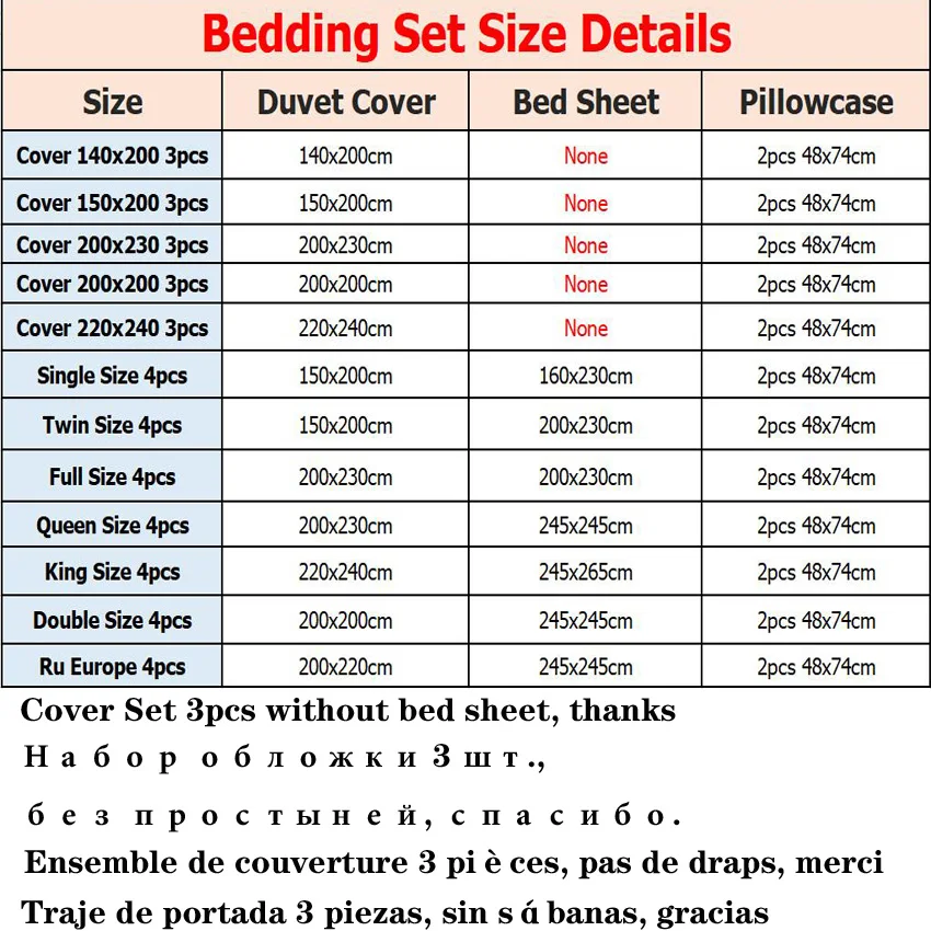 Luxury Bedding Set 100% Egyptian Cotton Duvet Cover Pillowcase Ru Europe Double Queen King Size Bed Linen Soft Bed Sheet Sets