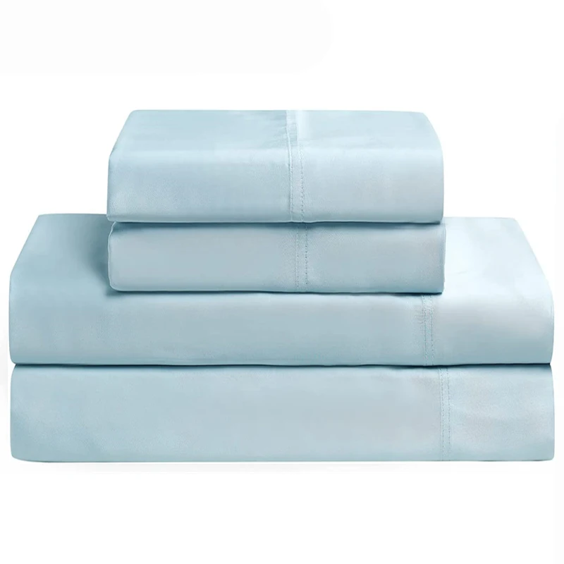Luxury 100% Bamboo Bedding Set Silky Cooling Bed Sheet Set Twin Queen King Size Fitted Sheet Flat Sheet Pillowcase Hotel Quality