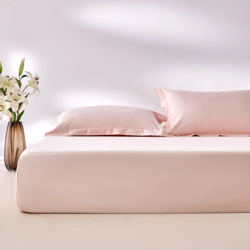 Premium Egyptian Cotton Fitted Sheet with Elastic Bands 800 Thread Count Mattress Covers for Single Double King Queen Bed Cover