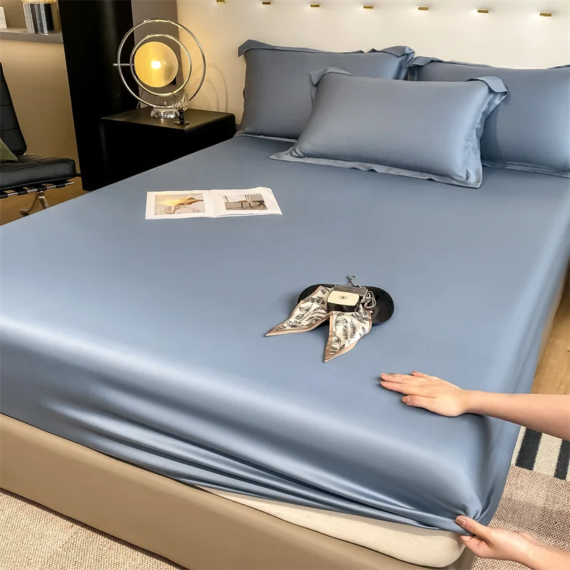 Luxury 100% Bamboo Bedding Set Silky Cooling Bed Sheet Set Twin Queen King Size Fitted Sheet Flat Sheet Pillowcase Hotel Quality