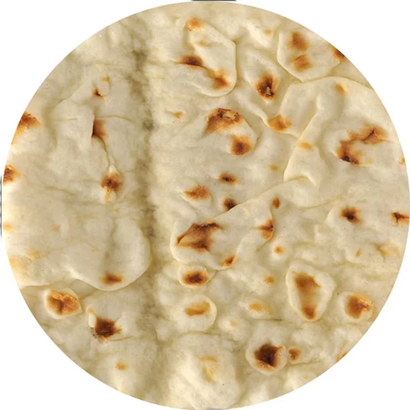 WASART Warm flannel tortilla blanket mexican pita throw blanket for bed fluffy velvet fleece ​sofa plaid winter pizza blanket