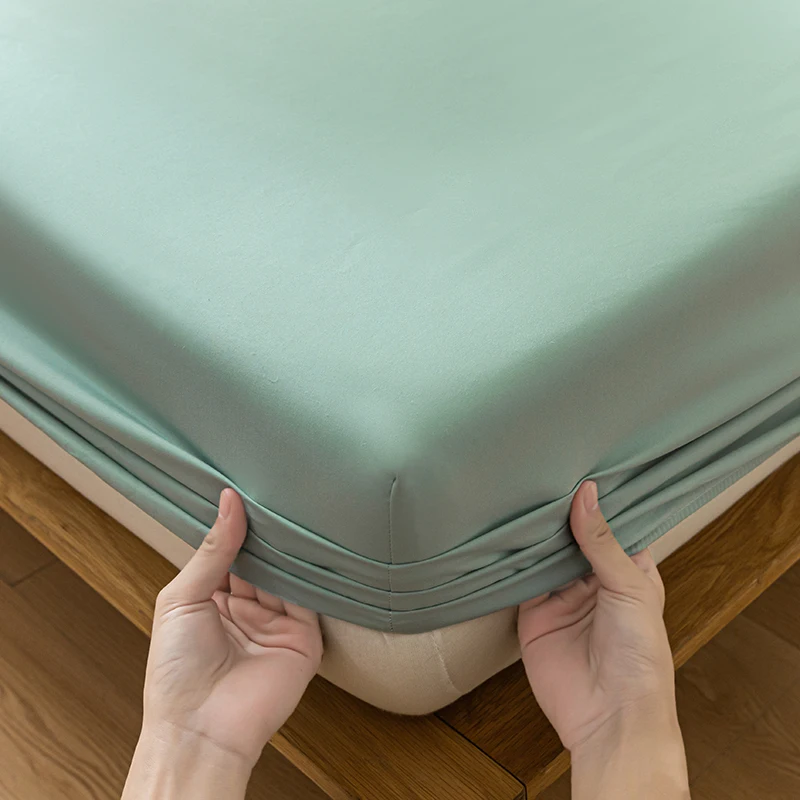 Waterproof Mattress Protector Breathable Smooth Mattress Cover Anti-mite Bed Cover Twin Queen King Size Bed Elastic Fitted Sheet