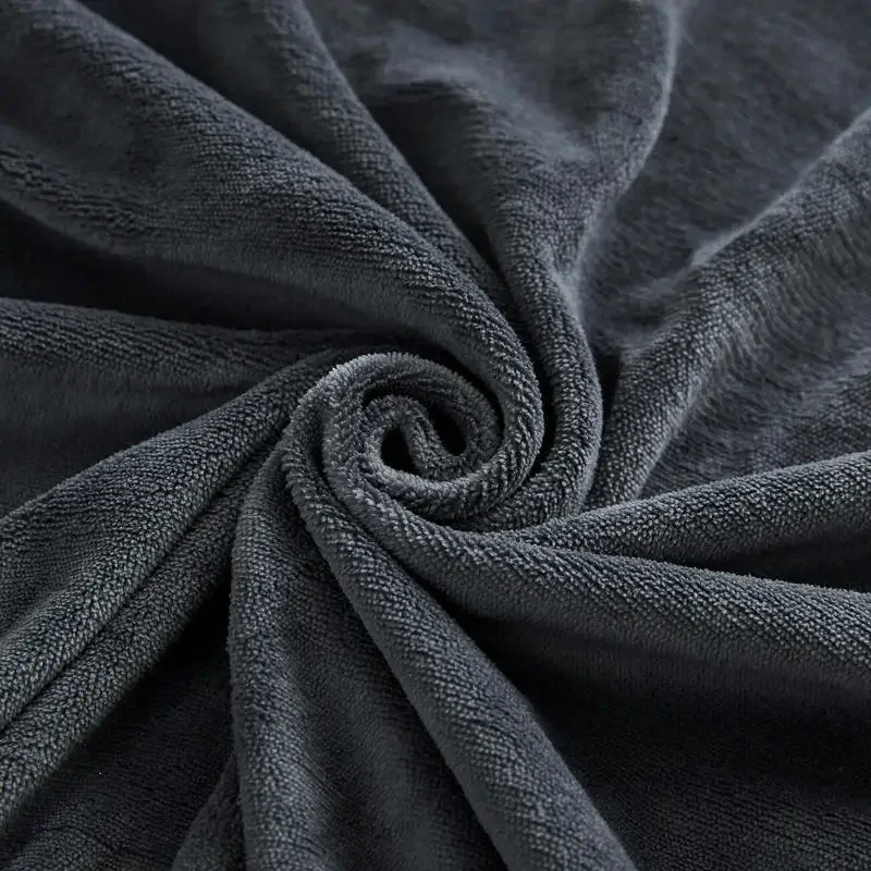 WASART Winter warm solid flannel elastic band fitted sheet mattress protector cover 140x200cm king size double bed bed sheet