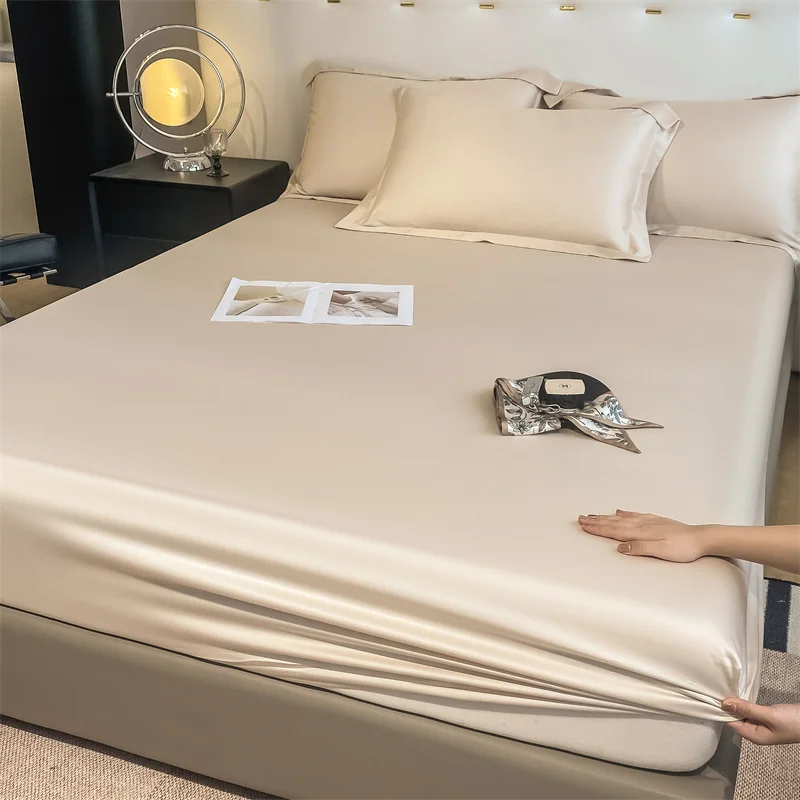 Luxury 100% Bamboo Bedding Set Silky Cooling Bed Sheet Set Twin Queen King Size Fitted Sheet Flat Sheet Pillowcase Hotel Quality